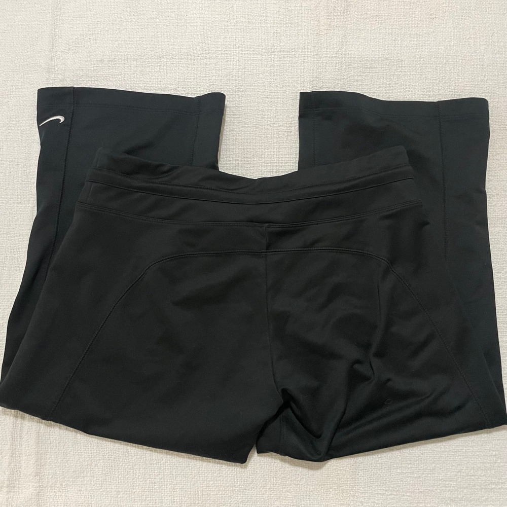 Nike Fit Dry Womens Black Capri Athletic Pants Yoga Training Size Medium